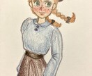 色鉛筆でロココイラストを描きます クラシカルなら任せてください！ロココ好きな方お待ちしてます！ イメージ2