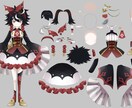 パーツ分け済・Live2D向けモデル販売します Live2D用PSDデータ　魂募集中です イメージ2