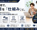 3ヶ月で採用が回る仕組みを設計します 採用課題を整理し、改善すべきポイントを具体化します イメージ1