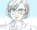 透明感のある似顔絵イラストを描きます アイコンや挿絵に使えるバストアップのイラストになります イメージ1