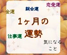 1ヶ月の運勢ご祈祷付オーダーメイドで楽しく占います 総合運のほか、恋愛運、仕事運、金運、健康運など知りたいこと イメージ8