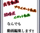 動画編集できない方をサポートします 忙しくてできない、難しくてできない方向け！ イメージ1