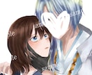 夢絵 カップル イラスト 描きます イラストオーダー 夢絵 カップル絵 推しCP イメージ3