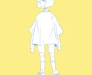 シンプルカラーの女の子描きます シンプルな色数で女の子を描きます！ イメージ2