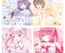 キラキラかわいい女の子お描きします アイドル運営活動やVtuberさんにおすすめです！ イメージ3