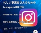 素材受取り型｜Instagram運用代行いたします 忙しくてSNSに手が回らない方、継続投稿したい方向け イメージ1