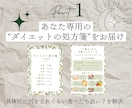 あなた専用ダイエット処方箋作成&食事サポートします 年間1,000件栄養指導する現役の病院管理栄養士が全力伴走！ イメージ4