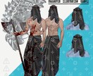 TRPGやゲーム動画などの立ち絵制作いたします あなた用のイラストを描きます！ イメージ3