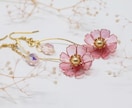 好きなお花のアクセサリーを制作します ピアス、イヤリング、ブローチなど、お好きなアクセサリーに。 イメージ6