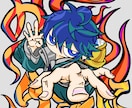 アイコン等に使える1:1比率イラスト描きます インパクトのあなたを象徴する1枚を イメージ4