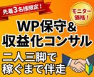 WP保守とブログ収益化を月額で伴走支援します 悩み解消！技術サポートとSEO戦略で稼ぐまで徹底伴走 イメージ1
