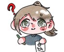 アイコン・似顔絵描きます ミニキャラのクレヨンで描いたような柔らかいイラスト イメージ1