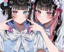 要望に合わせたかわいいかっこいいイラスト制作します アイコン、1枚絵、立ち絵、など柔軟に対応させていただきます！ イメージ9