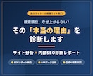 プロがサイト分析+内部SEO診断レポート作ります 貴サイトのSEO対策を徹底分析・改善点をアドバイスします イメージ1