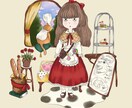 ゆるレトロ絵本風イラスト描きます あなたの想いを絵本風に描きます イメージ5