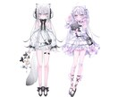 透明感のある立ち絵を描きます イリアムなどの配信で使えるような透明感のある女の子 イメージ1