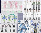 イラスト制作いたします 立ち絵、一枚絵、キャラデザ、三面図など！ イメージ6