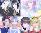 イラストやアイコンお描きします キラキラした絵柄で  夢絵・BL・GLなど全て対応！ イメージ4