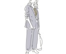 シンプルな全身イラスト描きます アイコン、思い出作りに...。 イメージ2