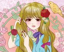 どこか懐かしい少女イラスト作成いたします 少女漫画風・昭和レトロ・大正ロマンお好きな方 イメージ3