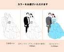 ウェディングに使えるシンプルなイラスト作成します ウェディングボード・結婚祝い・贈呈品 イメージ5