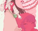 ゆるかわいくて満足度の高い一枚絵を描きます MVサムネや記念絵に最適！現役美大生が描くゆるかわ一枚絵 イメージ2