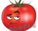 アイコン用キャラクター【トマト】販売します トマトに10個の表情入れてキャラクターに イメージ9