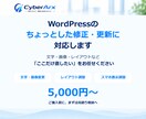WordPressの修正・更新に対応します 文字・画像・レイアウトなど、ちょっとした変更をお任せください イメージ1