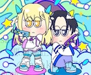キャッチーで目を引くイラストを描きます 商用/二次◎SNSアイコン.似顔絵.ジャケットなど！！ イメージ5