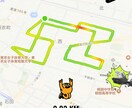 誕生日お祝いのGPSアート作ります ケーキ、年齢のコースでサプライズを イメージ4