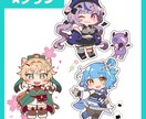 デフォルメイラスト作成します 動画・配信、グッズ作成、フラスタ等に使えるミニキャラ描きます イメージ4