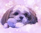 ペットの似顔絵をふんわり優しい水彩画風で作ります 練習期間のため3/31まで値下げ中！ デジタルデータ納品 イメージ1
