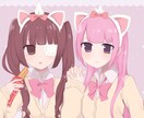 アイコン、一枚絵、、夢絵、立ち絵、などお描きします 可愛い女の子のイラストお描きします イメージ1