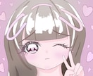 SNSアイコンなどに使えるかわいい女の子を描きます パステルカラーで甘い雰囲気の女の子♡ イメージ1