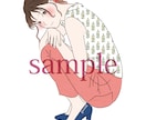 オシャレで可愛い女の子イラストを描きます お洒落なイラストで彩りをプラスしませんか。 イメージ9