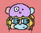 SNSアイコンをかわいく個性的に描きます かわいくてちょっとクセのあるイラスト イメージ3