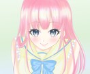 可愛い女の子のアニメ風SNSアイコンお描きします 可愛い系アニメ系のアイコン描きます^^* イメージ5