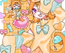 可愛いポップなイラスト制作承ります 自分だけのオリジナルイラストが手に入る！！ イメージ4