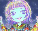 修正可　SNS向け人物アイコン描きます カラフルでかわいいあなただけのアイコンﾃﾞｽ イメージ3