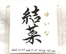 命名書《 愛おしの名 》書道家が揮毫致します 一生物 ２０×２０cm クリアフレーム付き☆ イメージ5