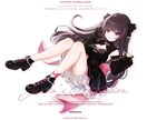 可愛い女の子イラストをお届けします アイコン・動画配信・グッズ・SNSなど、幅広い用途に対応可 イメージ3