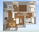 あなたの間取り図を3Dパース・リアル画像にします 3Dとリアル画像で完成後の暮らしを見える化します イメージ4