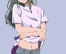 魅力的な女性を描きます カラフルでポップなイラストです！ イメージ3