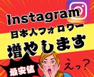 インスタグラム日本人フォロワー100人増やします 補填保証付き インスタ 日本人 Instagram運用を強化 イメージ1