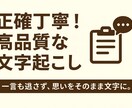最短当日納品!スピード文字起こします 「「画像を送るだけ、早くて正確、信頼の文字起こし。」 イメージ1
