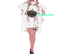 商用利用可｜立ち絵を制作いたします 線画が印象的な立ち絵イラストです。 イメージ5