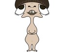 目を奪われる個性的なキャラクター描きます ひと目で記憶に残る！クセになるキャラクター！ イメージ4