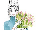 心ときめくお洒落な人物イラストをお描きします SNSアイコン、プロフィール用におすすめ♪ イメージ4