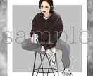 おしゃれなファッションイラストを作成します 商用OK！ポージングやメイクから周りと差をつけよう！ イメージ6