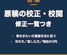 原稿の校正・校閲をし、修正一覧つきで返します 誤字より先に「章をまたいだ重複」と「用語のブレ」を拾います イメージ1